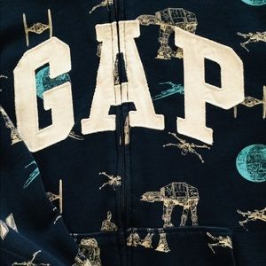 Boys gap Star Wars zipper up hoddie
